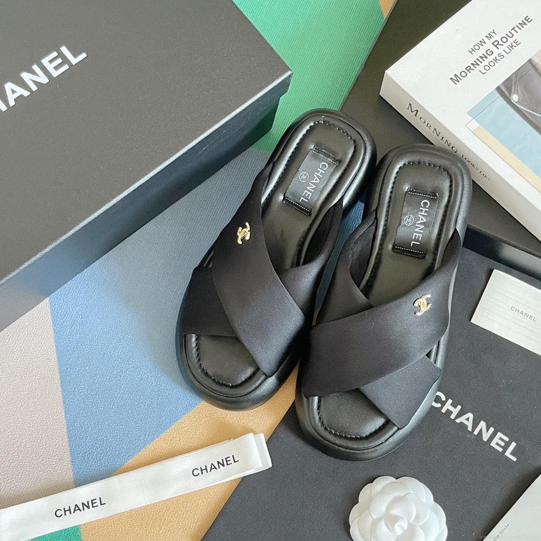 Chanel G38864 Mules Fabric Sandals Women C91150