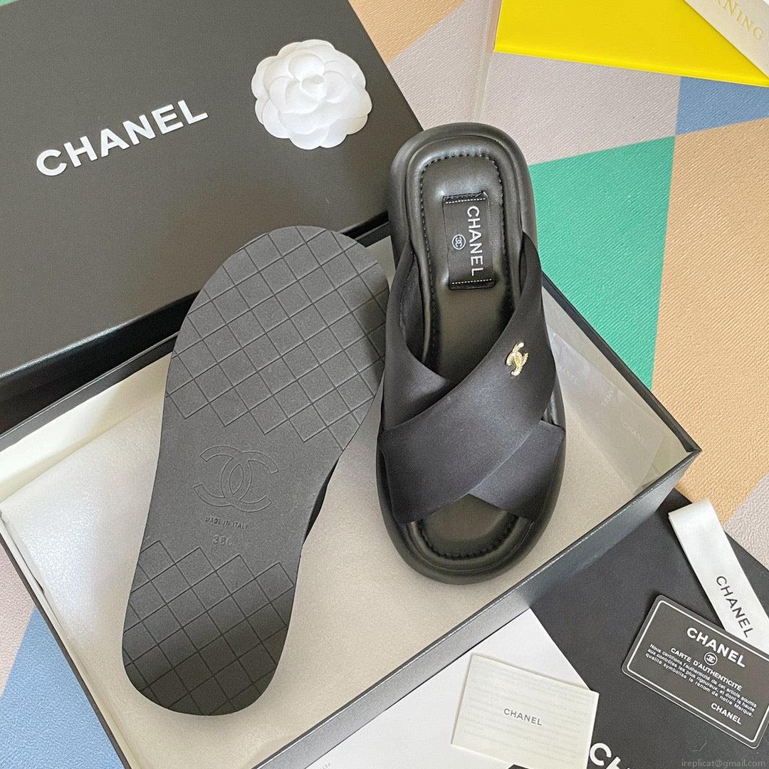 Chanel G38864 Mules Fabric Sandals Women C91150