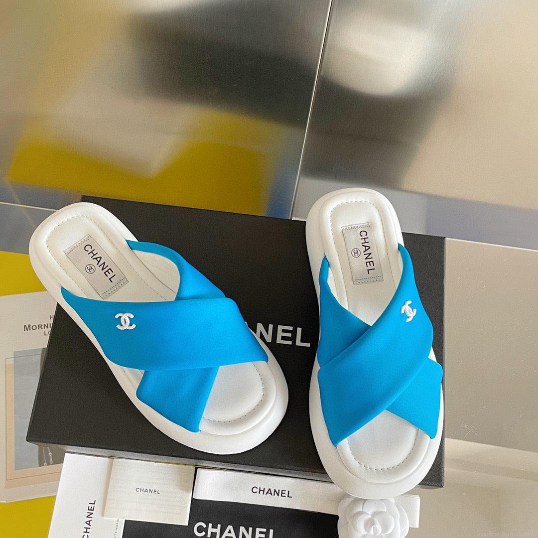 Chanel G38864 Mules Fabric Sandals Women C91152