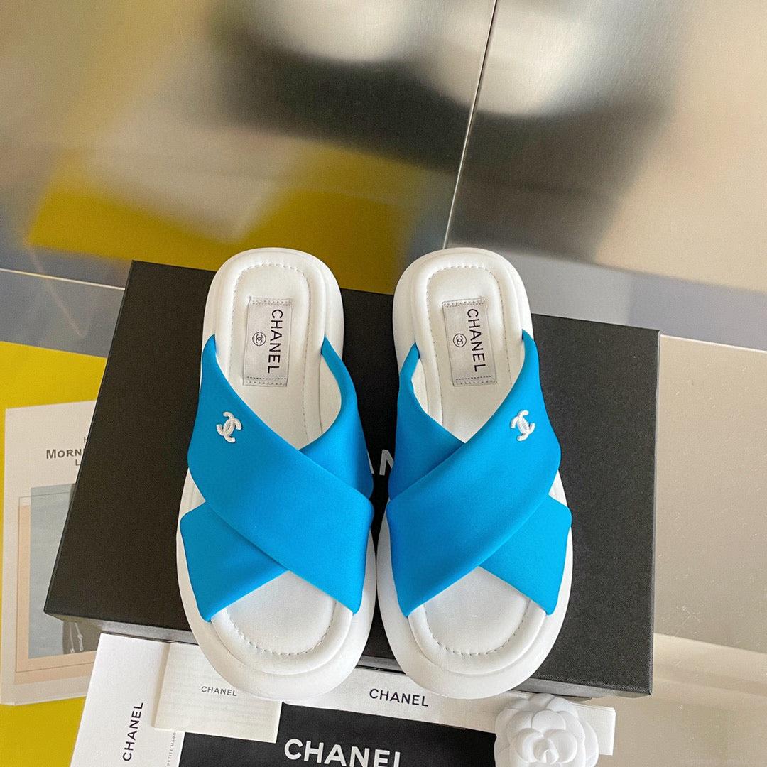 Chanel G38864 Mules Fabric Sandals Women C91152