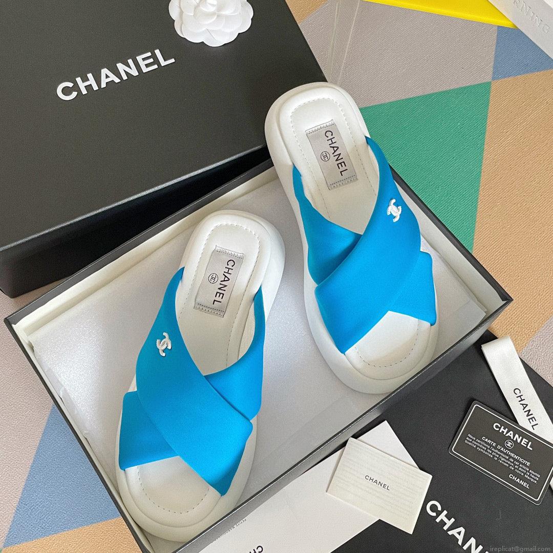 Chanel G38864 Mules Fabric Sandals Women C91152