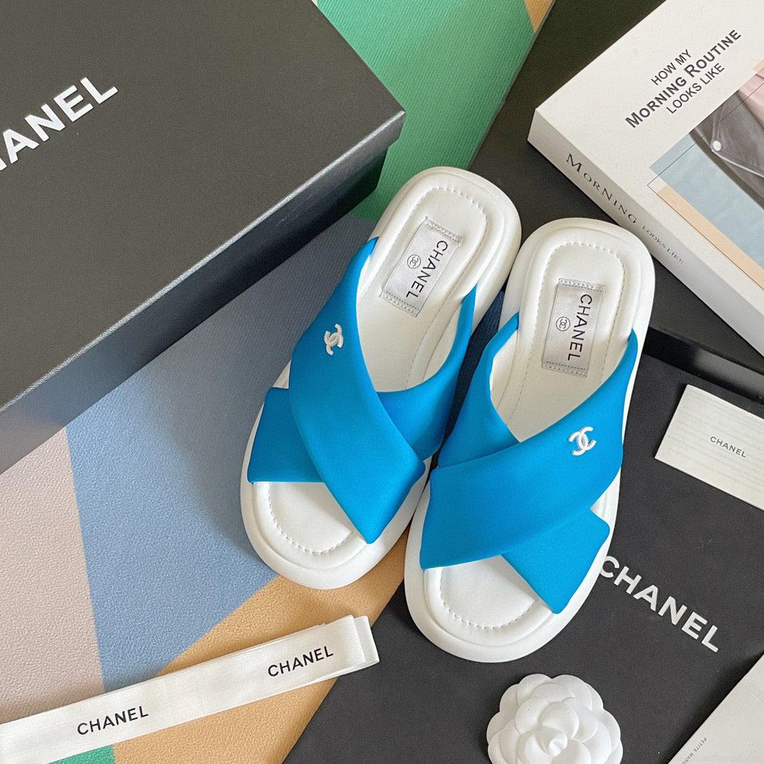 Chanel G38864 Mules Fabric Sandals Women C91152