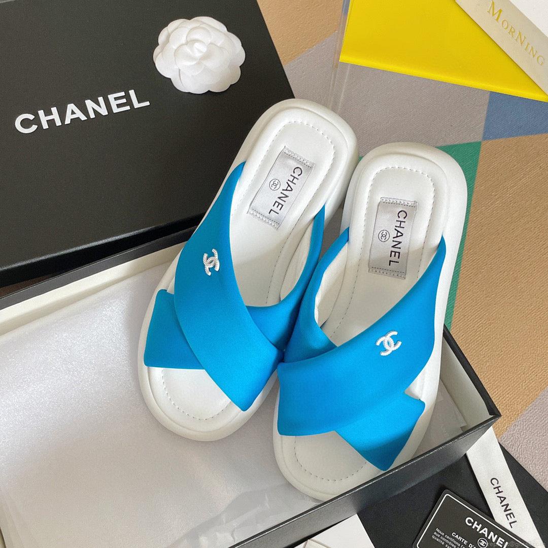 Chanel G38864 Mules Fabric Sandals Women C91152