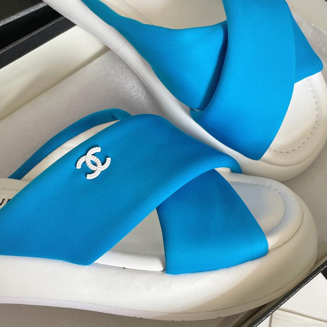 Chanel G38864 Mules Fabric Sandals Women C91152