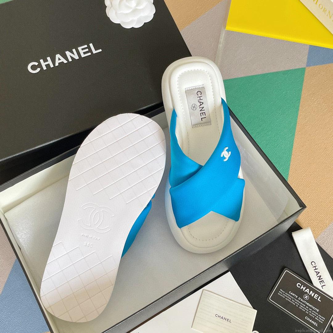Chanel G38864 Mules Fabric Sandals Women C91152