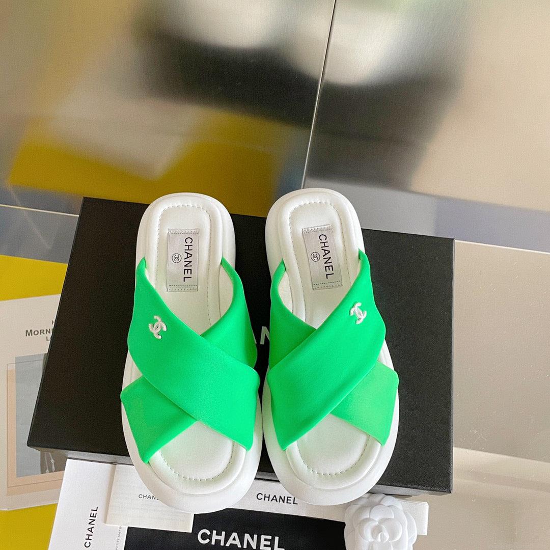 Chanel G38864 Mules Fabric Sandals Women C91153