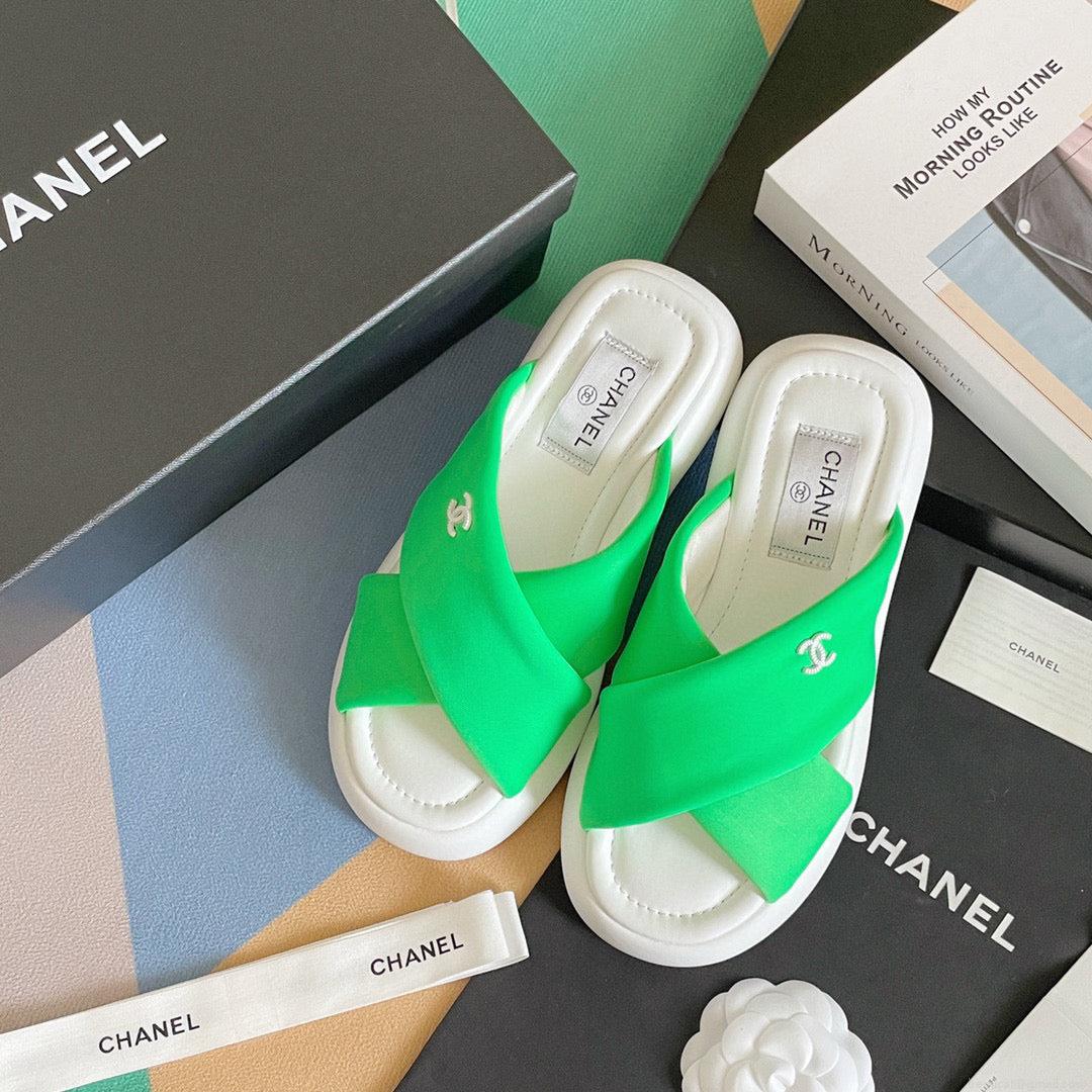 Chanel G38864 Mules Fabric Sandals Women C91153