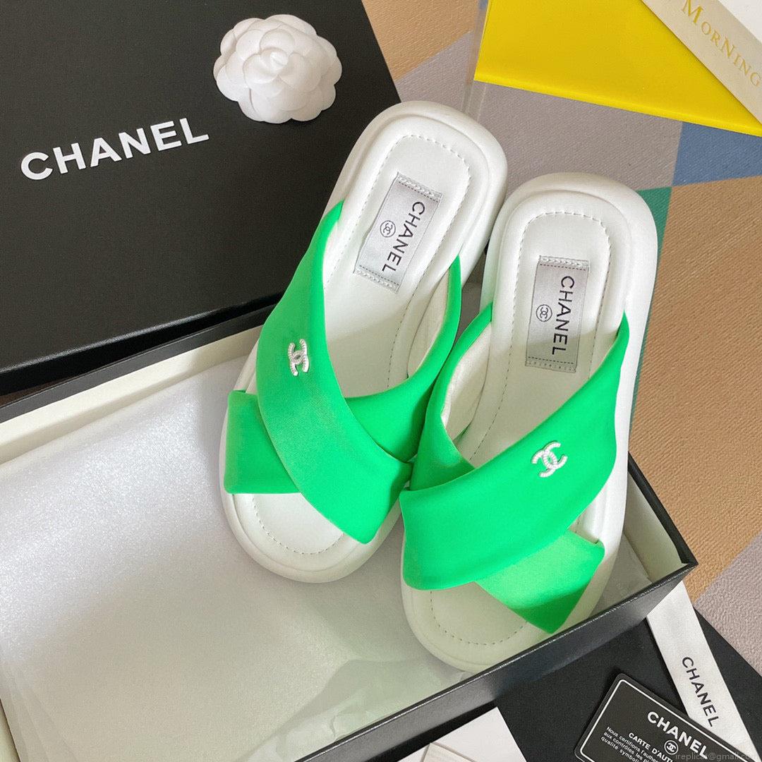 Chanel G38864 Mules Fabric Sandals Women C91153
