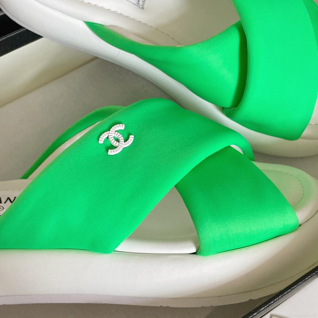 Chanel G38864 Mules Fabric Sandals Women C91153