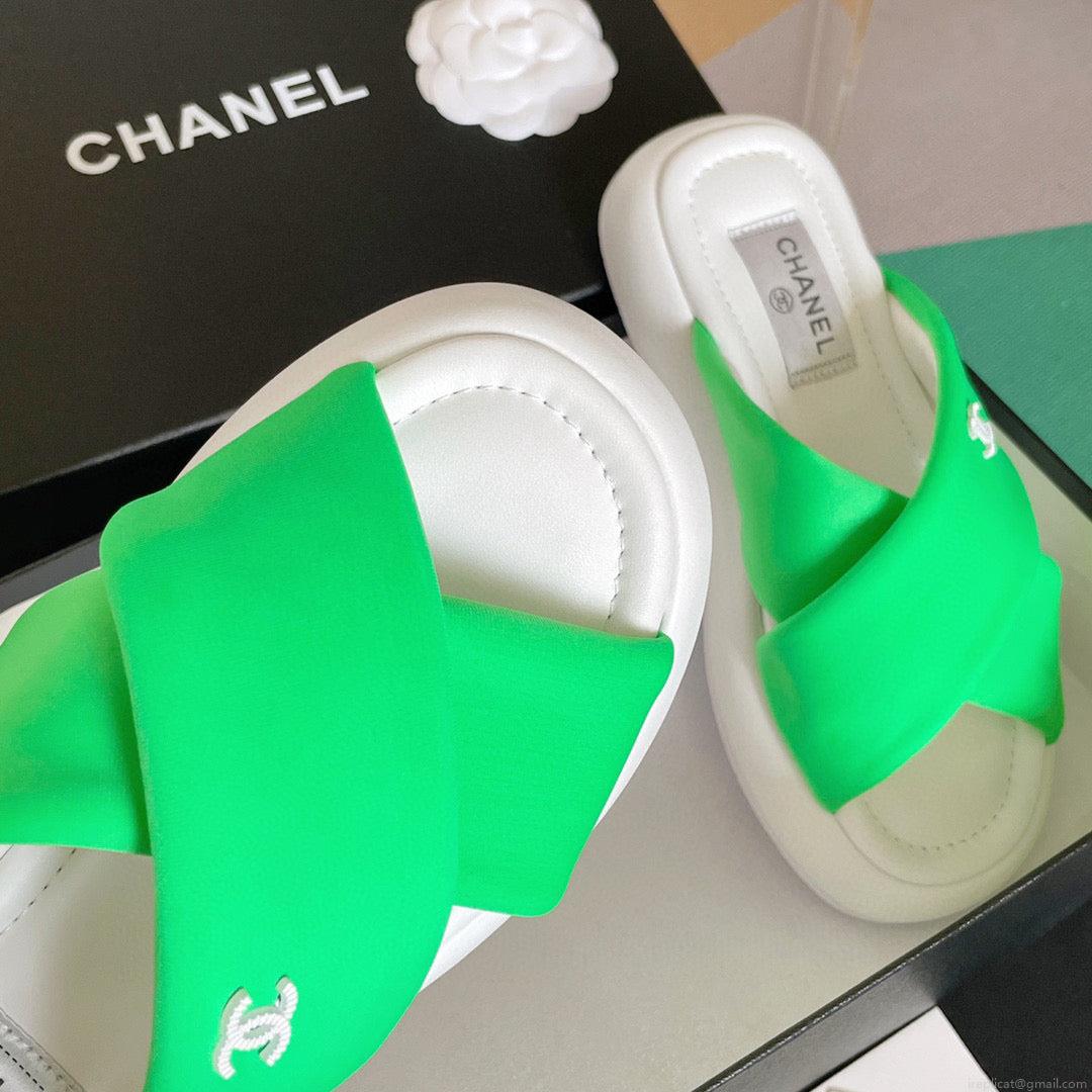 Chanel G38864 Mules Fabric Sandals Women C91153