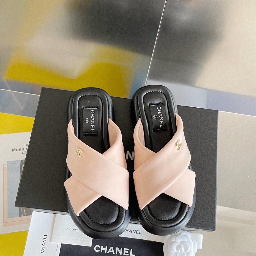 Chanel G38864 Mules Fabric Sandals Women C91154