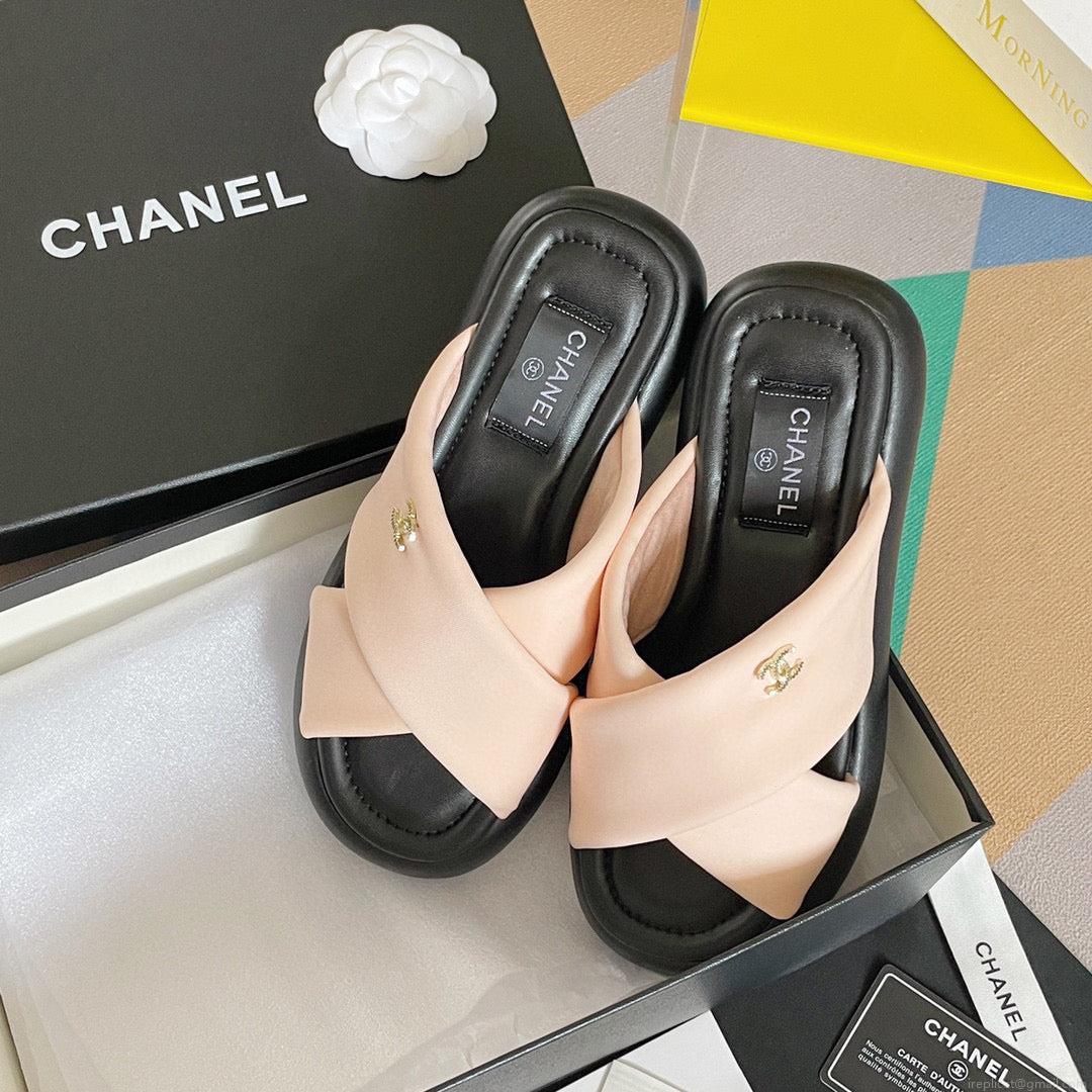 Chanel G38864 Mules Fabric Sandals Women C91154