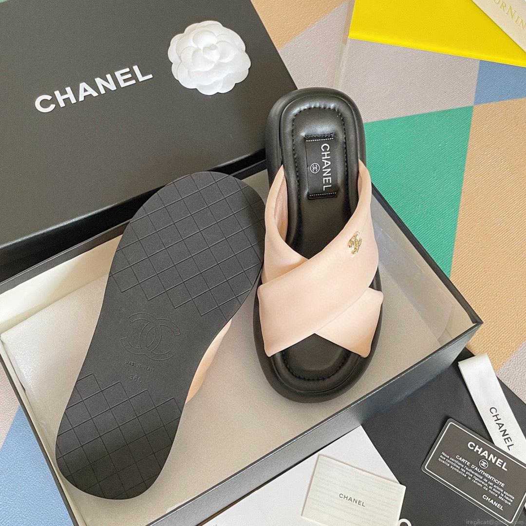Chanel G38864 Mules Fabric Sandals Women C91154