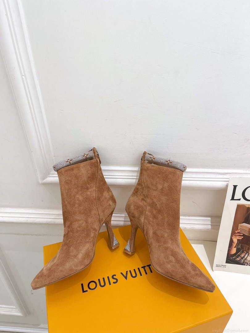 LV 1ACAKQ Louis Vuitton Women’s Sparkle Ankle Boot Heel 95mm L75227