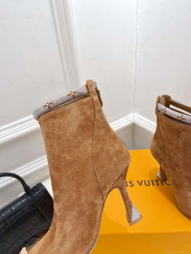 LV 1ACAKQ Louis Vuitton Women’s Sparkle Ankle Boot Heel 95mm L75227