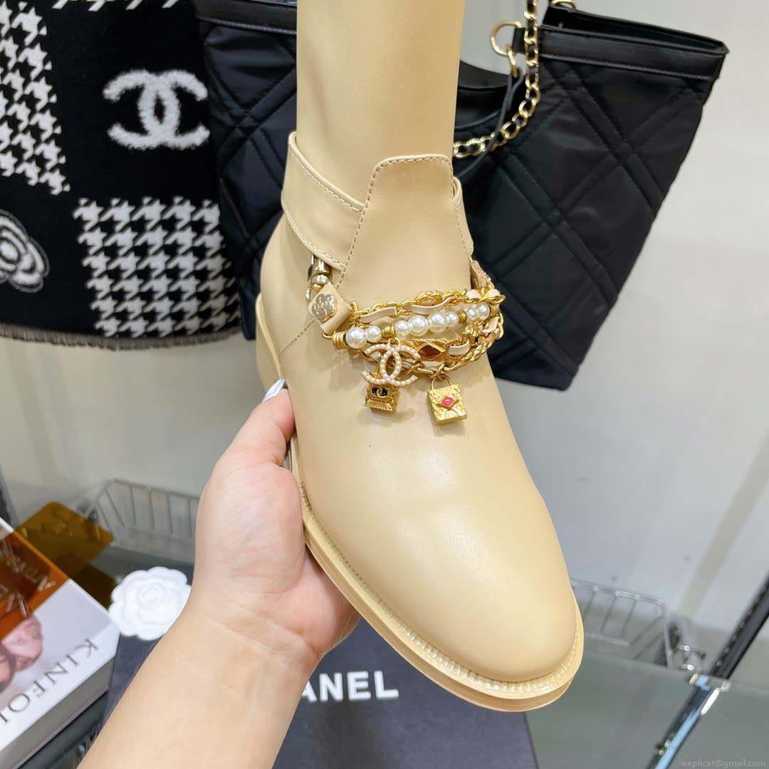 Chanel Women’s Shoes Classcal Chain Hight Boots 190798