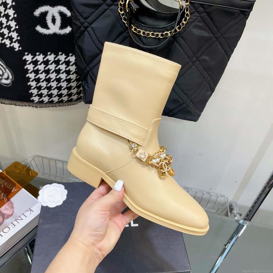 Chanel Women’s Shoes Classcal Chain Hight Boots 190798