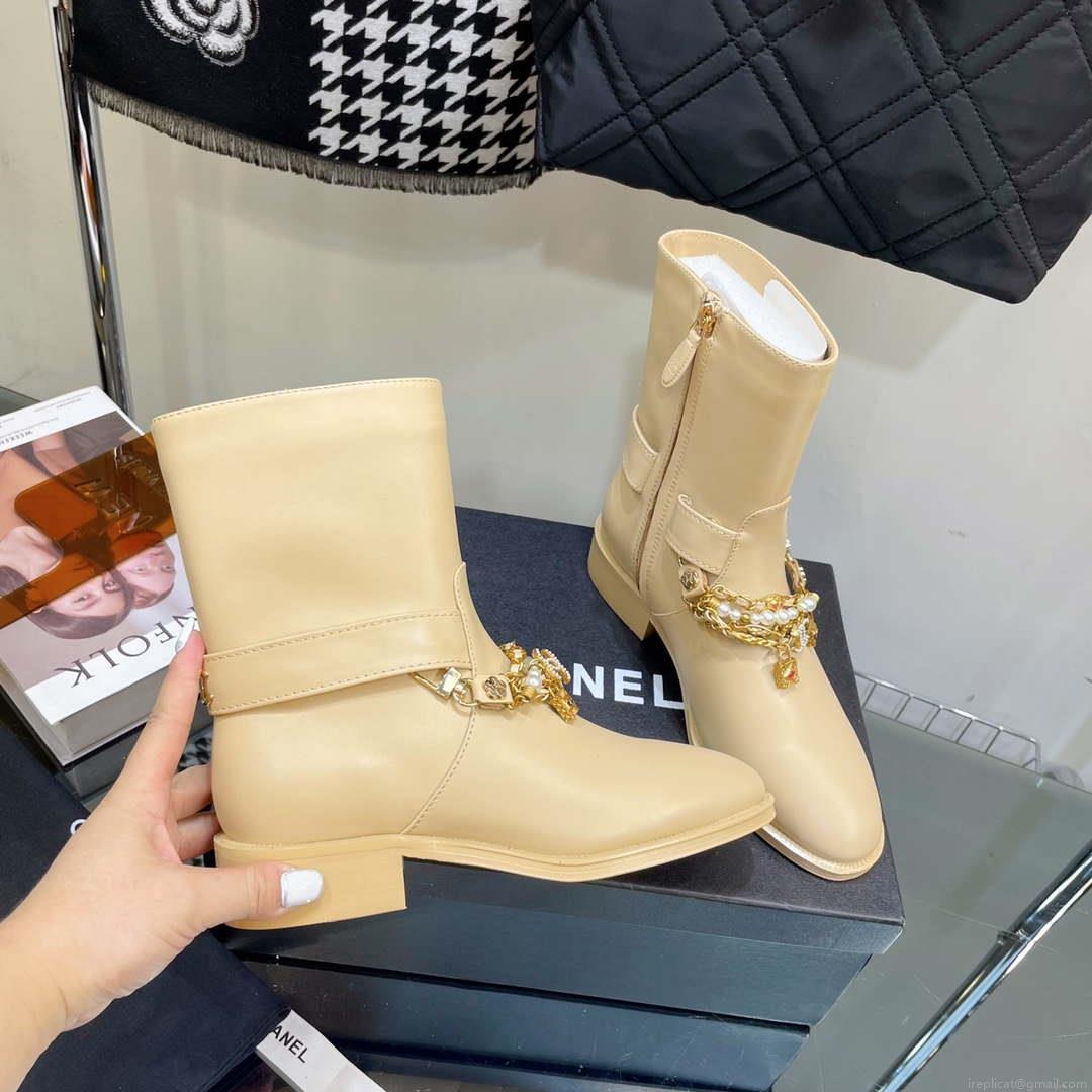 Chanel Women’s Shoes Classcal Chain Hight Boots 190798