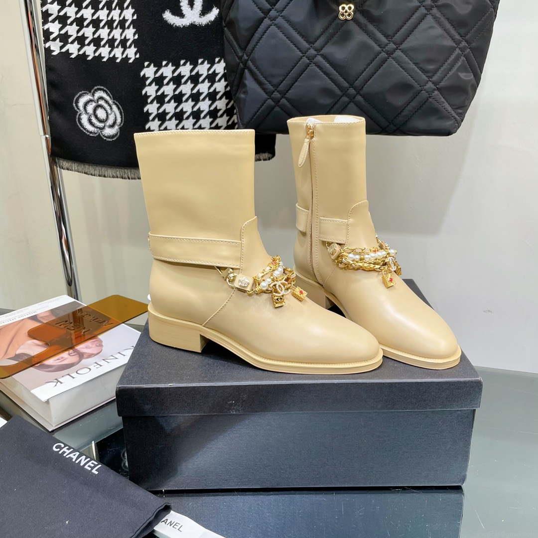 Chanel Women’s Shoes Classcal Chain Hight Boots 190798