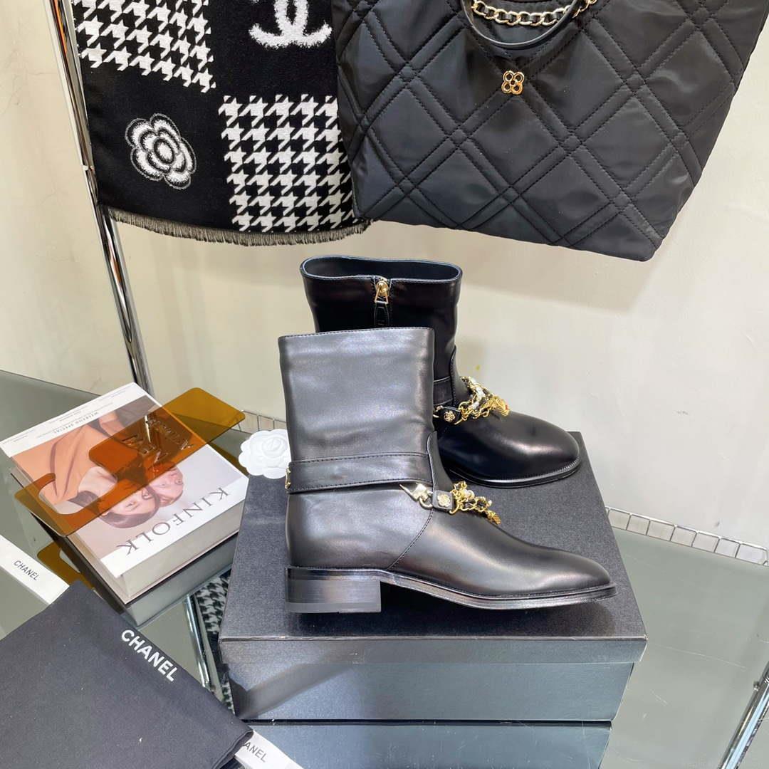 Chanel Women’s Shoes Classcal Chain Hight Boots 190797
