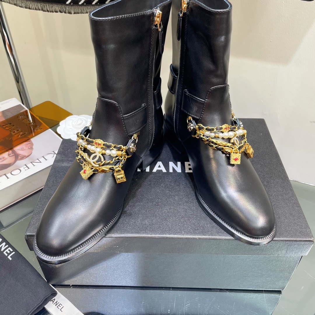 Chanel Women’s Shoes Classcal Chain Hight Boots 190797