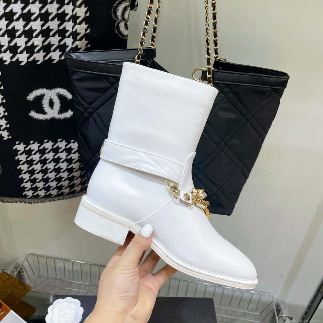 Chanel Women’s Shoes Classcal Chain Hight Boots 190796