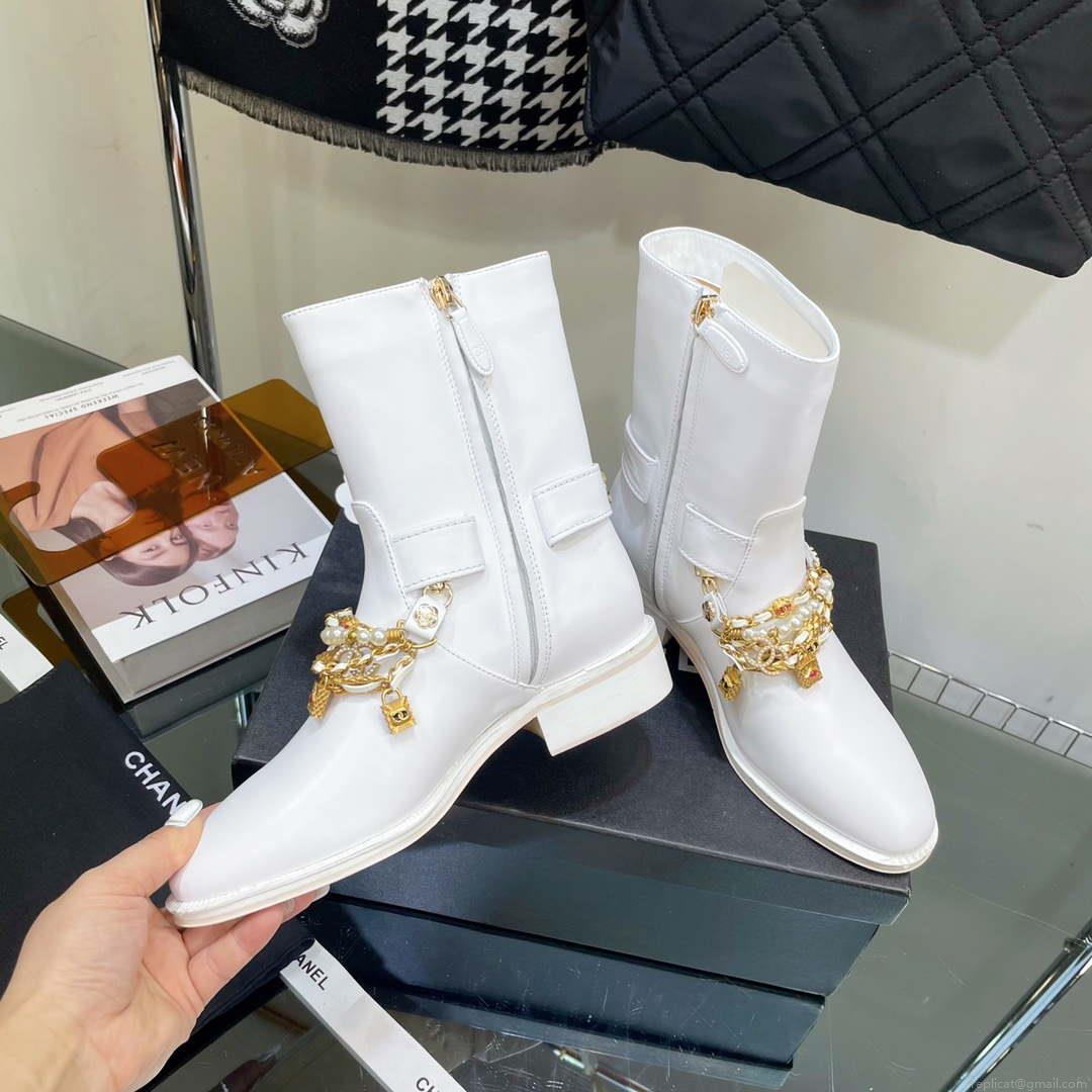 Chanel Women’s Shoes Classcal Chain Hight Boots 190796