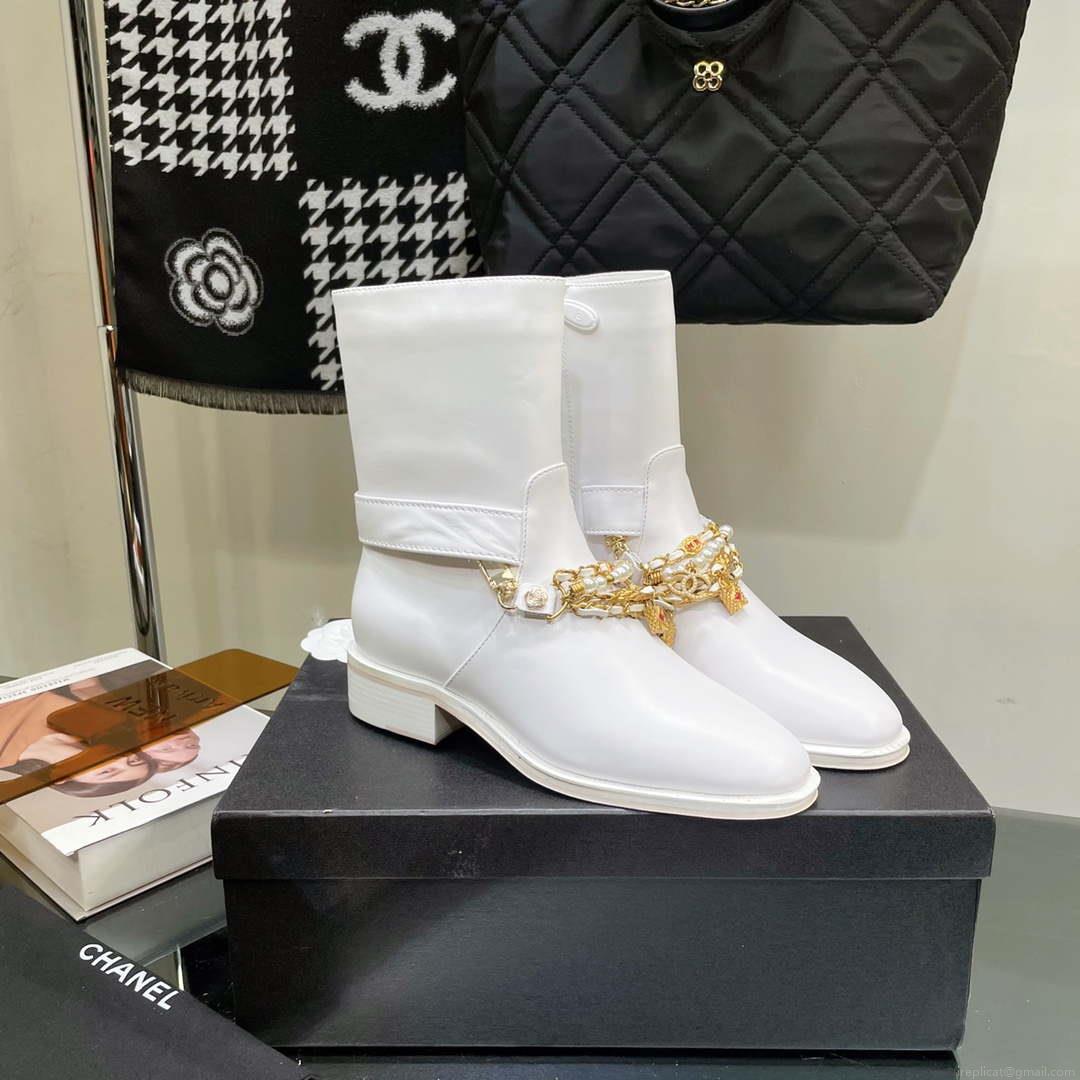Chanel Women’s Shoes Classcal Chain Hight Boots 190796