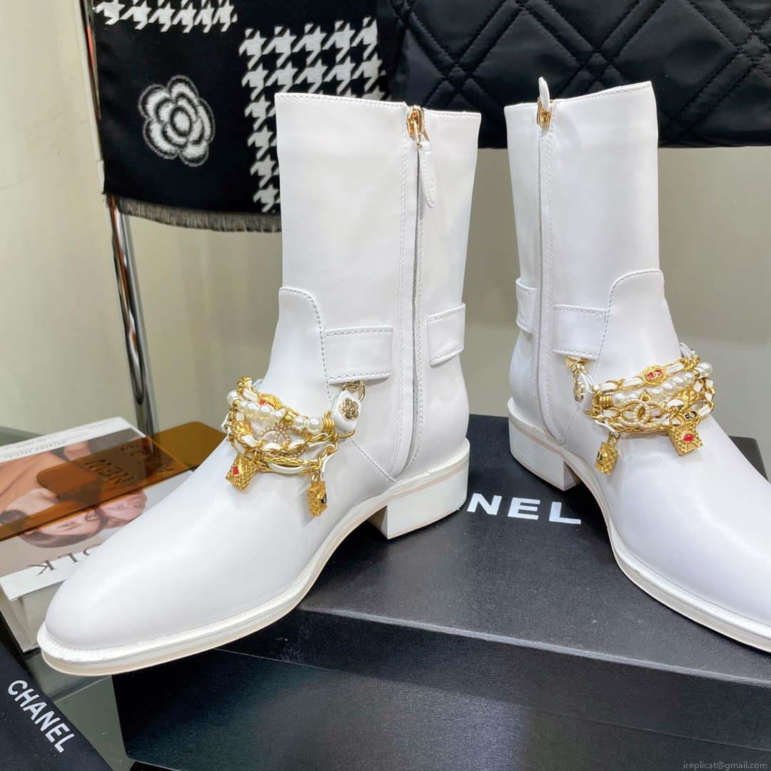 Chanel Women’s Shoes Classcal Chain Hight Boots 190796
