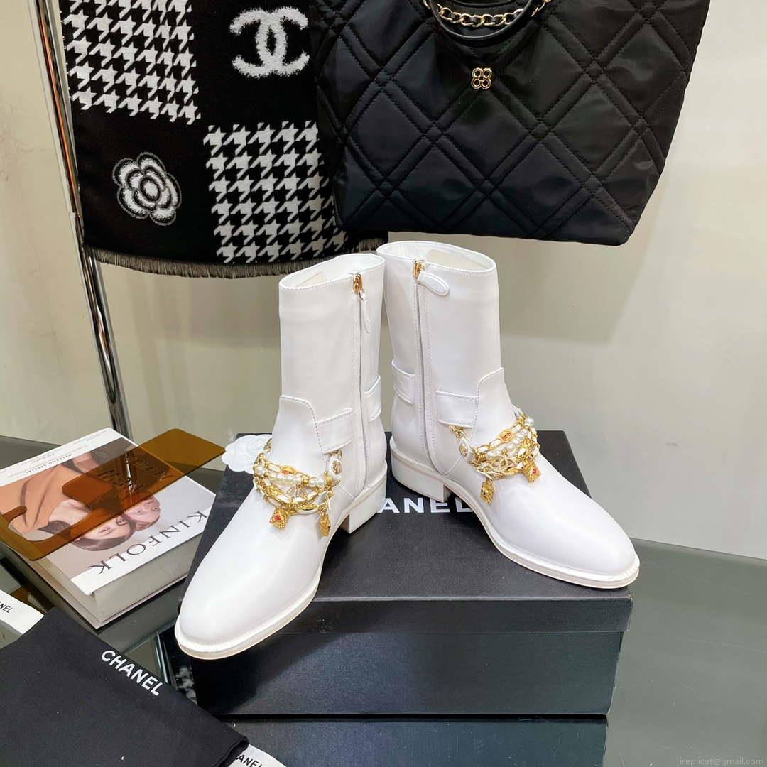 Chanel Women’s Shoes Classcal Chain Hight Boots 190796