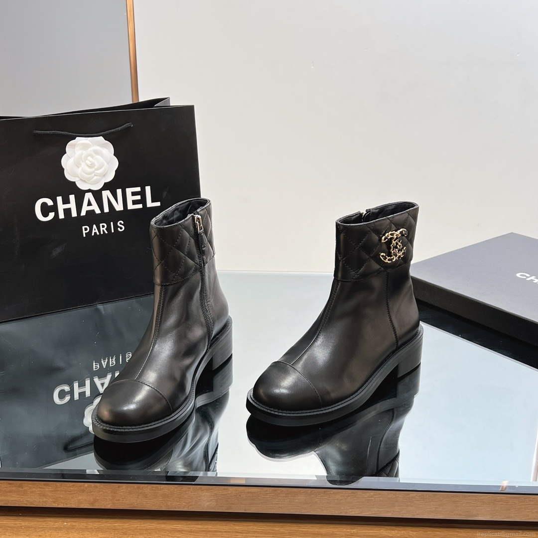 Chanel Women’s Fashion Shoes Short Boots C92402