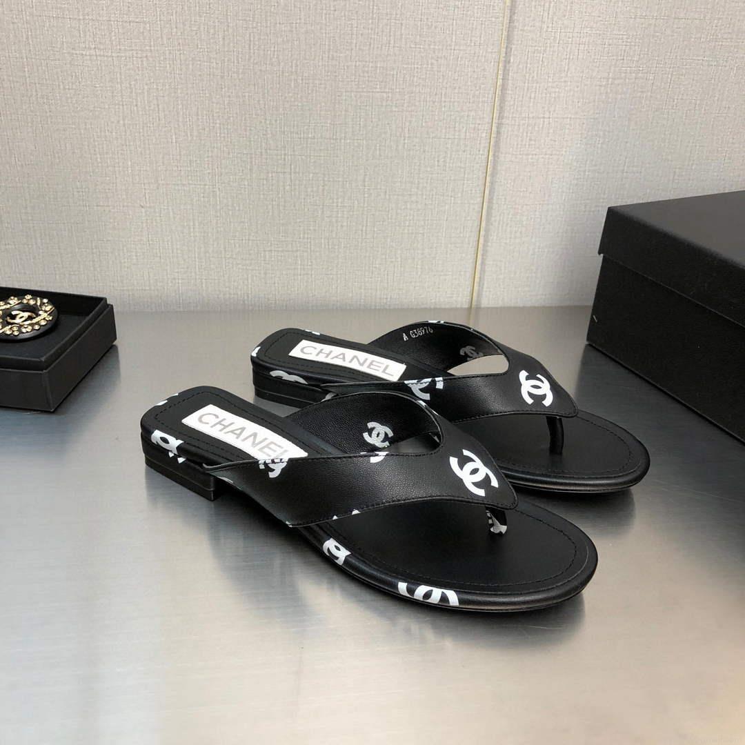 Chanel G38978 Sandals Printed Lambskin Women C91175