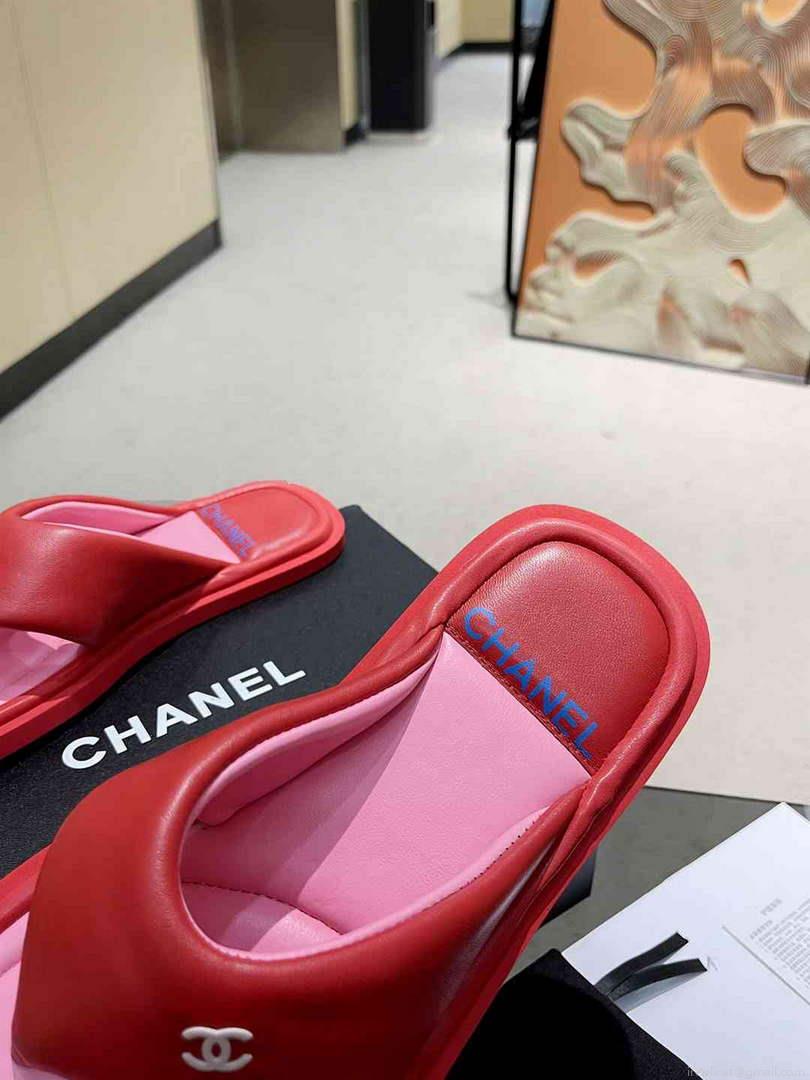 Chanel G38865 Sandals Mules Fabric Women C91183
