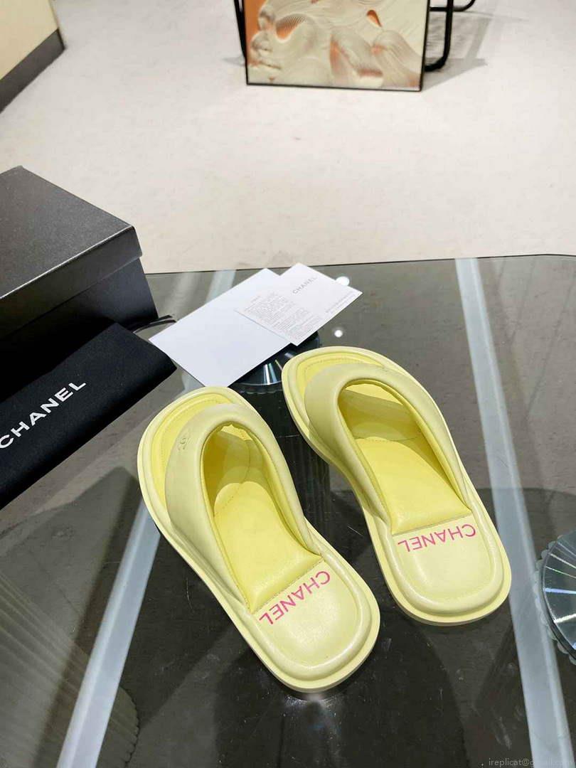 Chanel G38865 Sandals Mules Fabric Women C91186