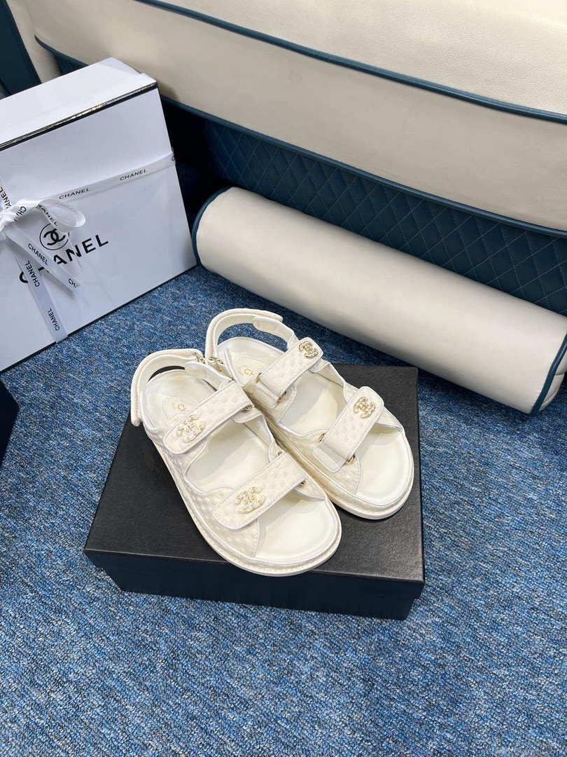 Chanel Women’s fashion Knitwear Sandals G35930 White