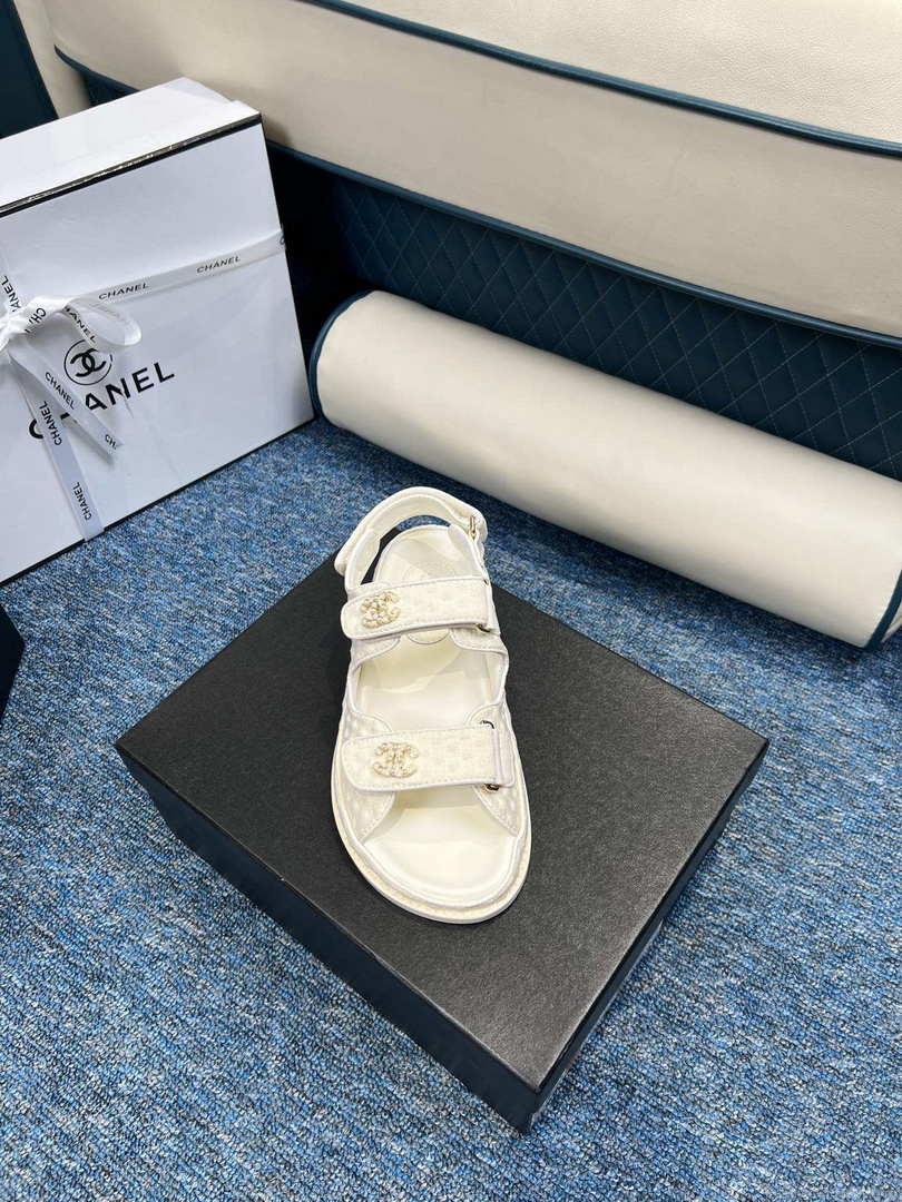 Chanel Women’s fashion Knitwear Sandals G35930 White