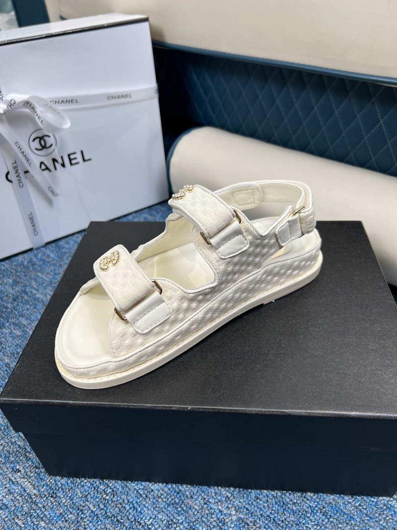 Chanel Women’s fashion Knitwear Sandals G35930 White