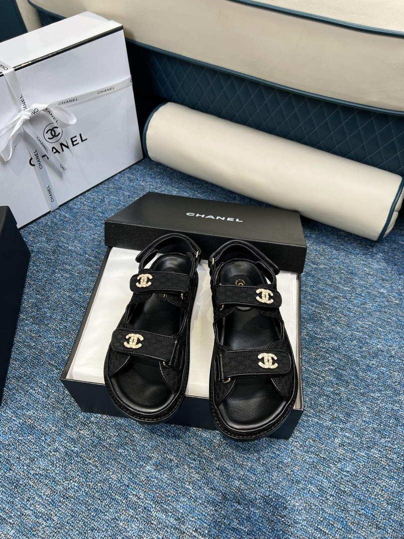 Chanel Women’s fashion Knitwear Sandals G35931 Black