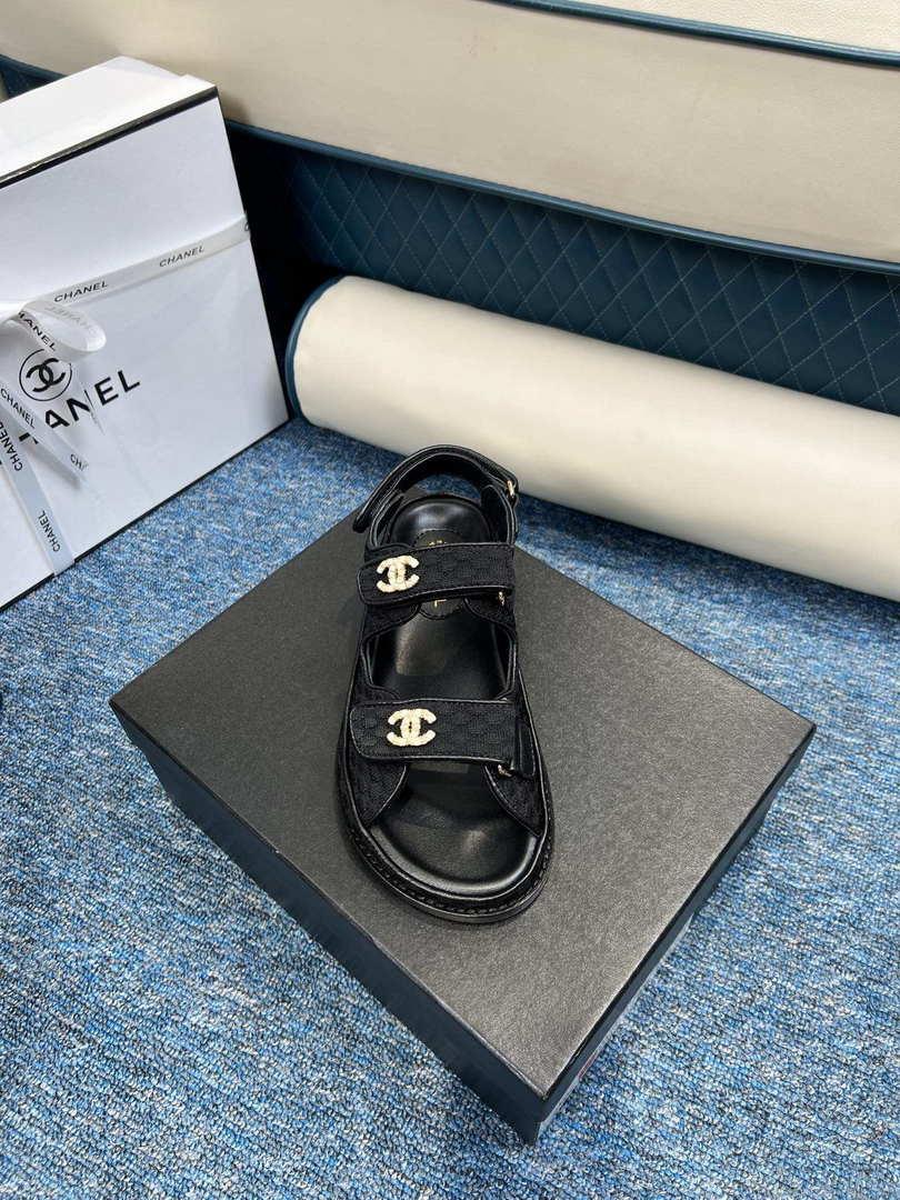 Chanel Women’s fashion Knitwear Sandals G35931 Black