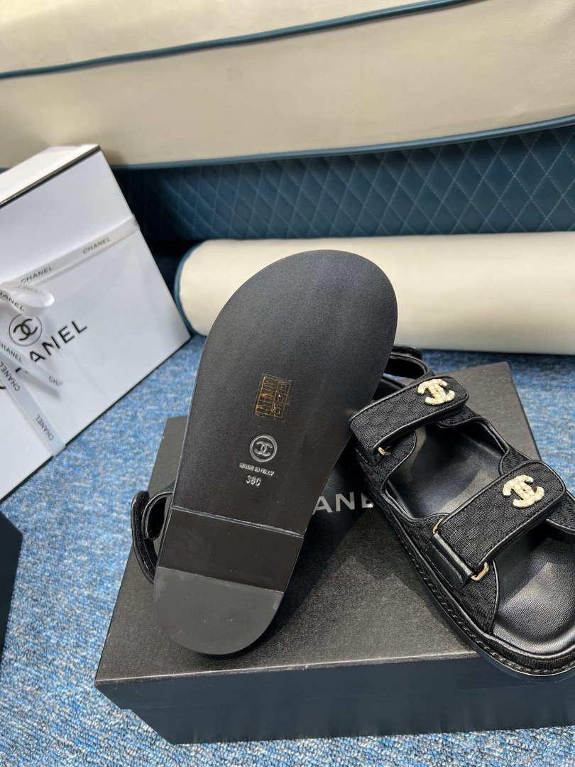 Chanel Women’s fashion Knitwear Sandals G35931 Black