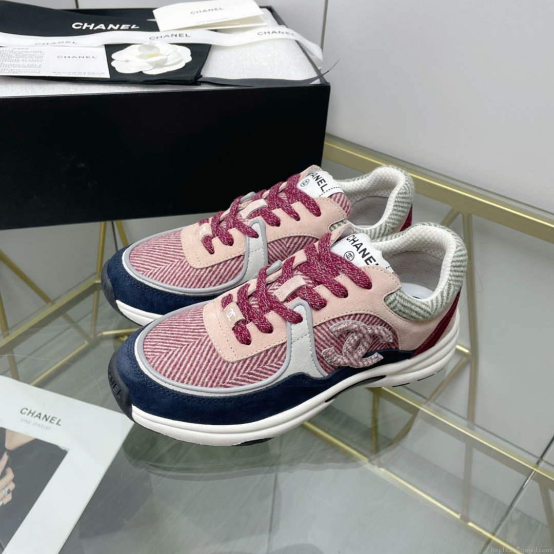 Chanel Women’s Sneaker Shoes G38753 Pink and black