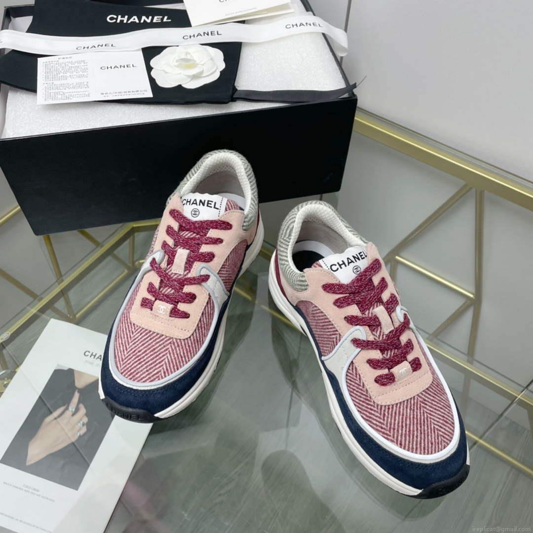 Chanel Women’s Sneaker Shoes G38753 Pink and black