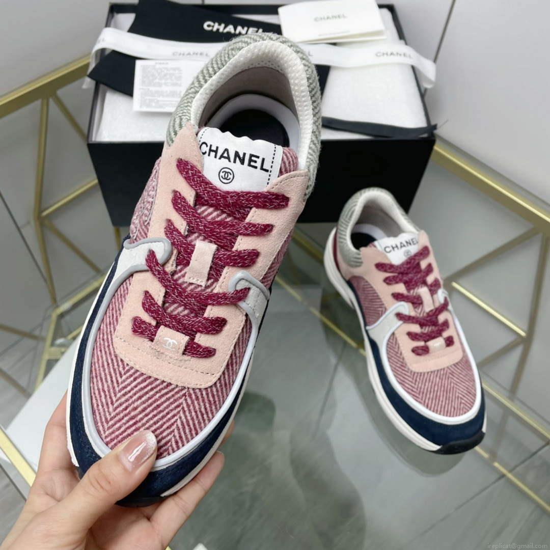 Chanel Women’s Sneaker Shoes G38753 Pink and black