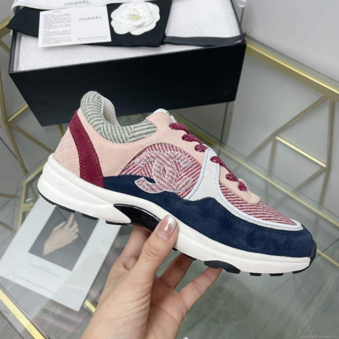 Chanel Women’s Sneaker Shoes G38753 Pink and black