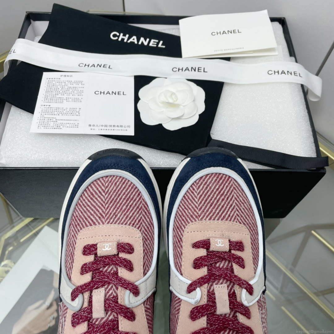 Chanel Women’s Sneaker Shoes G38753 Pink and black