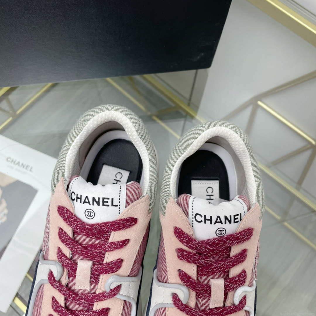 Chanel Women’s Sneaker Shoes G38753 Pink and black