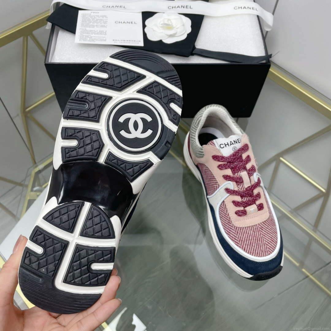Chanel Women’s Sneaker Shoes G38753 Pink and black