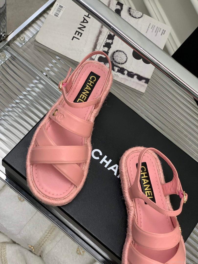 Chanel G40132 Women’s Sandals Shoes Lambskin C90213