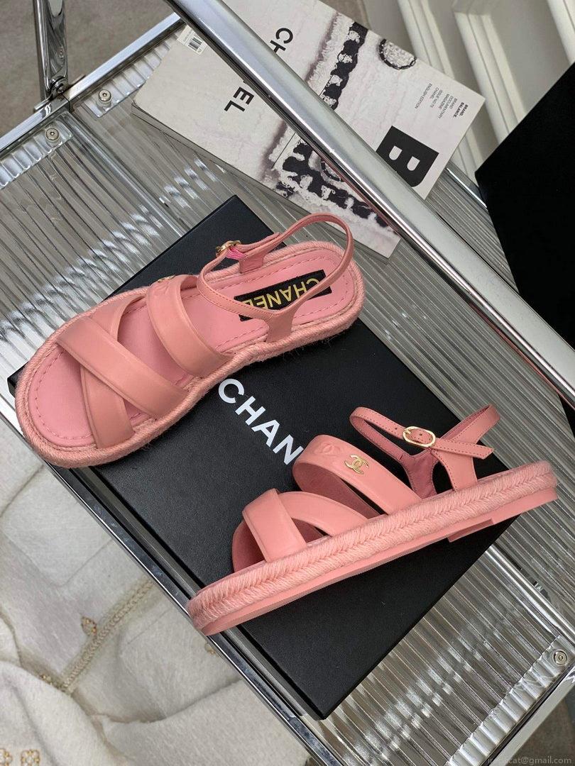 Chanel G40132 Women’s Sandals Shoes Lambskin C90213