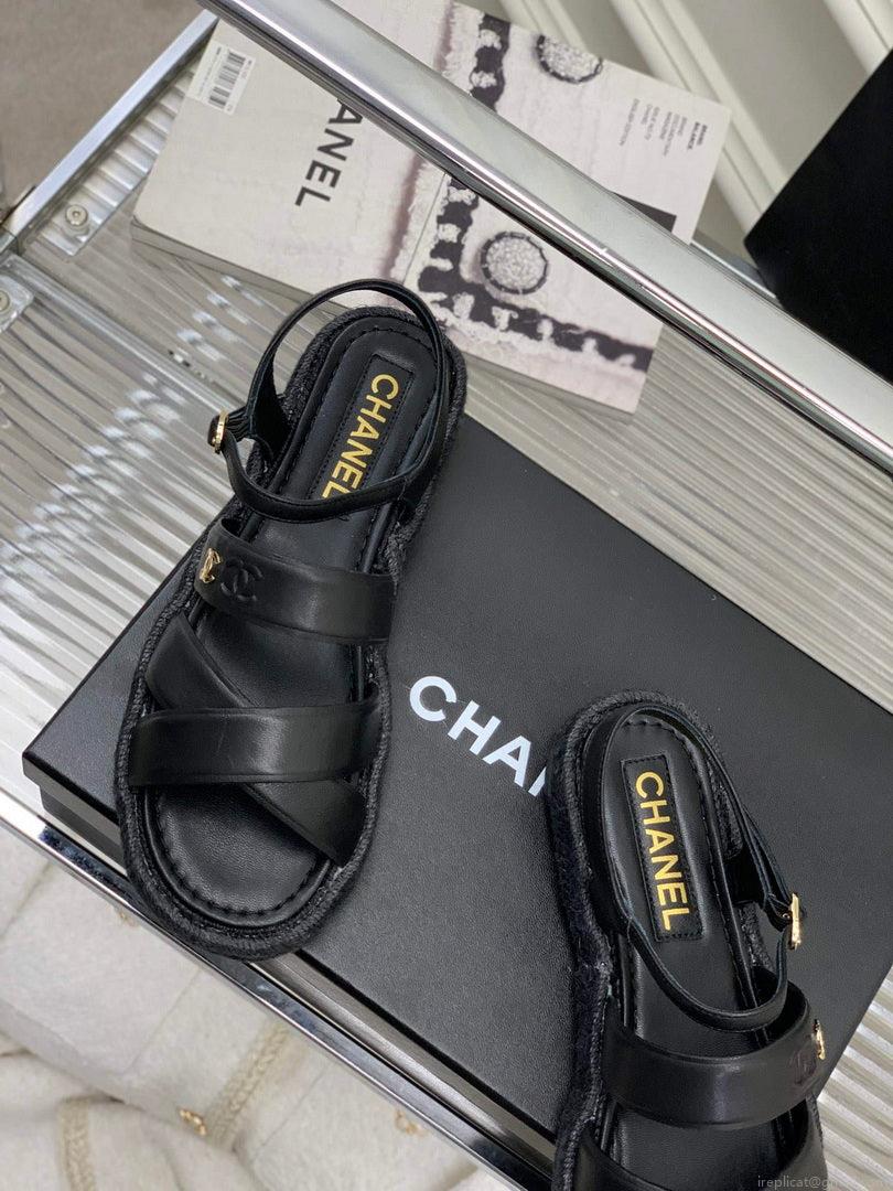 Chanel G40132 Women’s Sandals Shoes Lambskin C90214